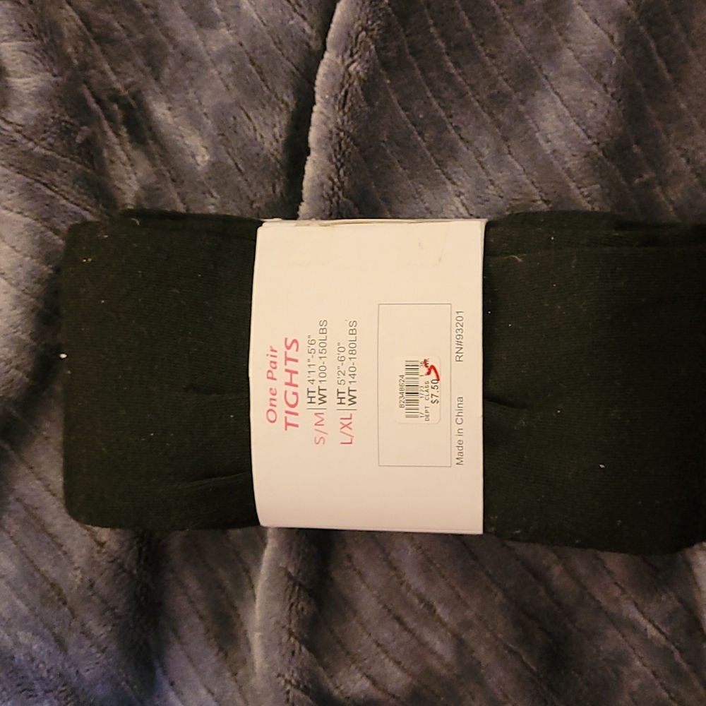 Black footed  Tights L/XL